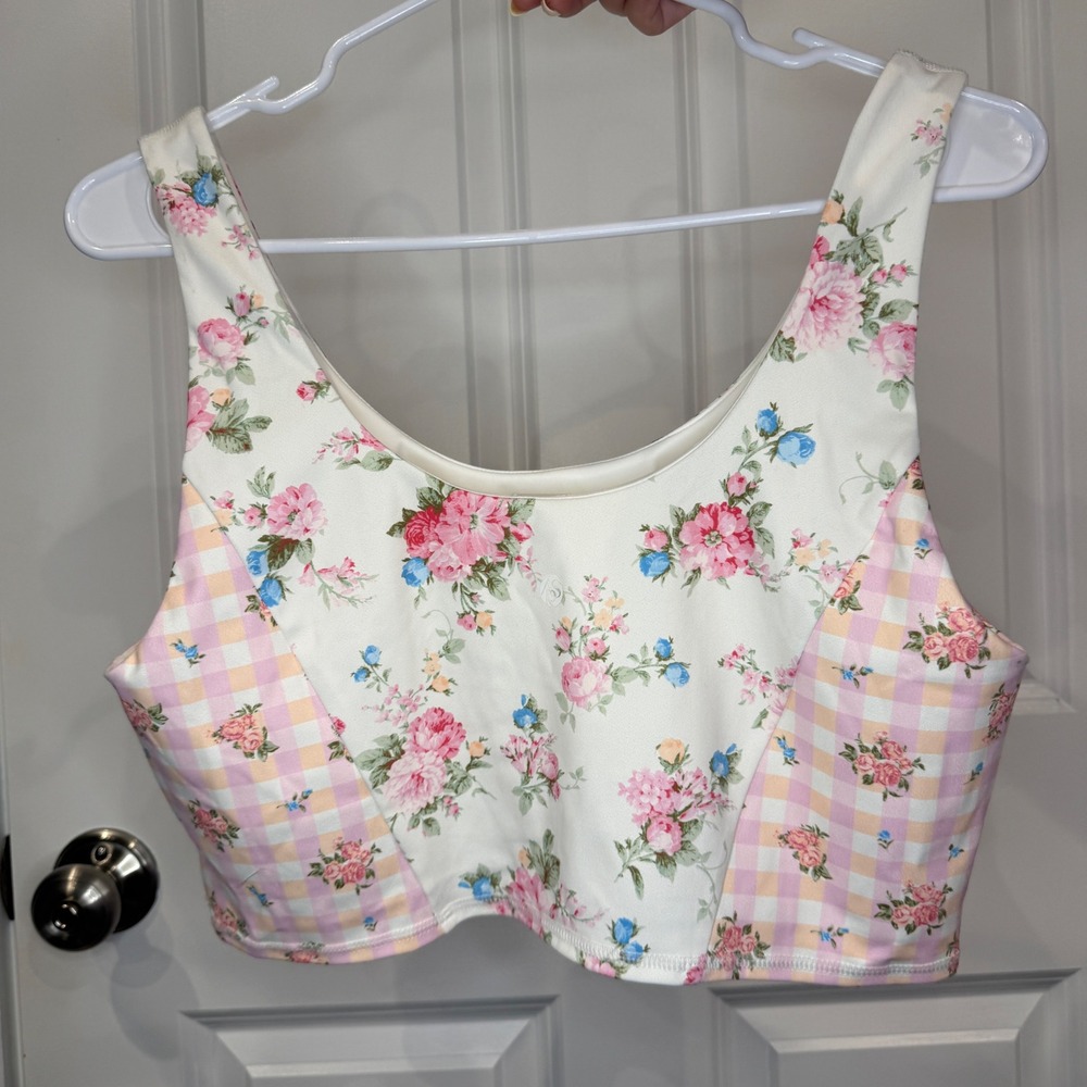 AS Revival Floral Gingham Tennis Skirt and Sports Tank 2 Piece Set Size XL - Picture 6 of 12